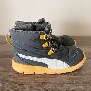 Puma Kids' Bao 3 Ankle Boot Gray Orange - Toddler 10c
